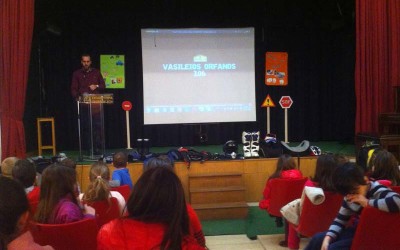 Ο Βασίλης Ορφανός προσκεκλημένος των Εκπαιδευτήριων Ζώη σε ομιλία ασφαλούς οδήγησης σε μαθητές Β’ Δημοτικού