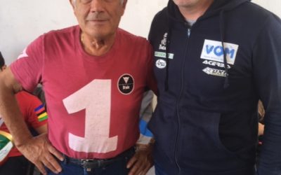 H VOM και ο Βασίλης Ορφανός συναντιούνται στην πίστα των Σερρών με τον Θρύλο των αγώνων ταχύτητας Giacomo AGOSTINI