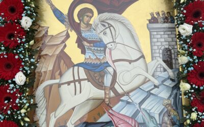 Ο Βασίλης Ορφανός στους εορτασμούς του Μεγαλομάρτυρος Αγίου Γεωργίου στη Χαλκίδα