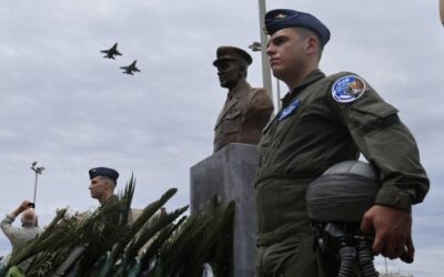 Ο Βασίλης Ορφανός στα Χανιά για τις εκδηλώσεις μνήμης του Ήρωα Αεροπόρου Κώστα Ηλιάκη