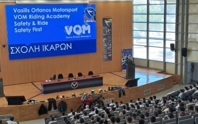 Ο Βασίλης Ορφανός σε ομιλία-παρουσίαση στη Σχολή Ικάρων με θέμα την Οδική Ασφάλεια με μοτοσικλέτα